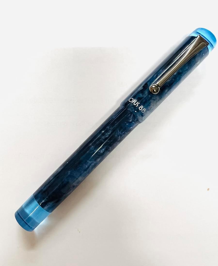 OPUS88 万年筆オーパスデモンストレーターサファイヤブルーペン先F